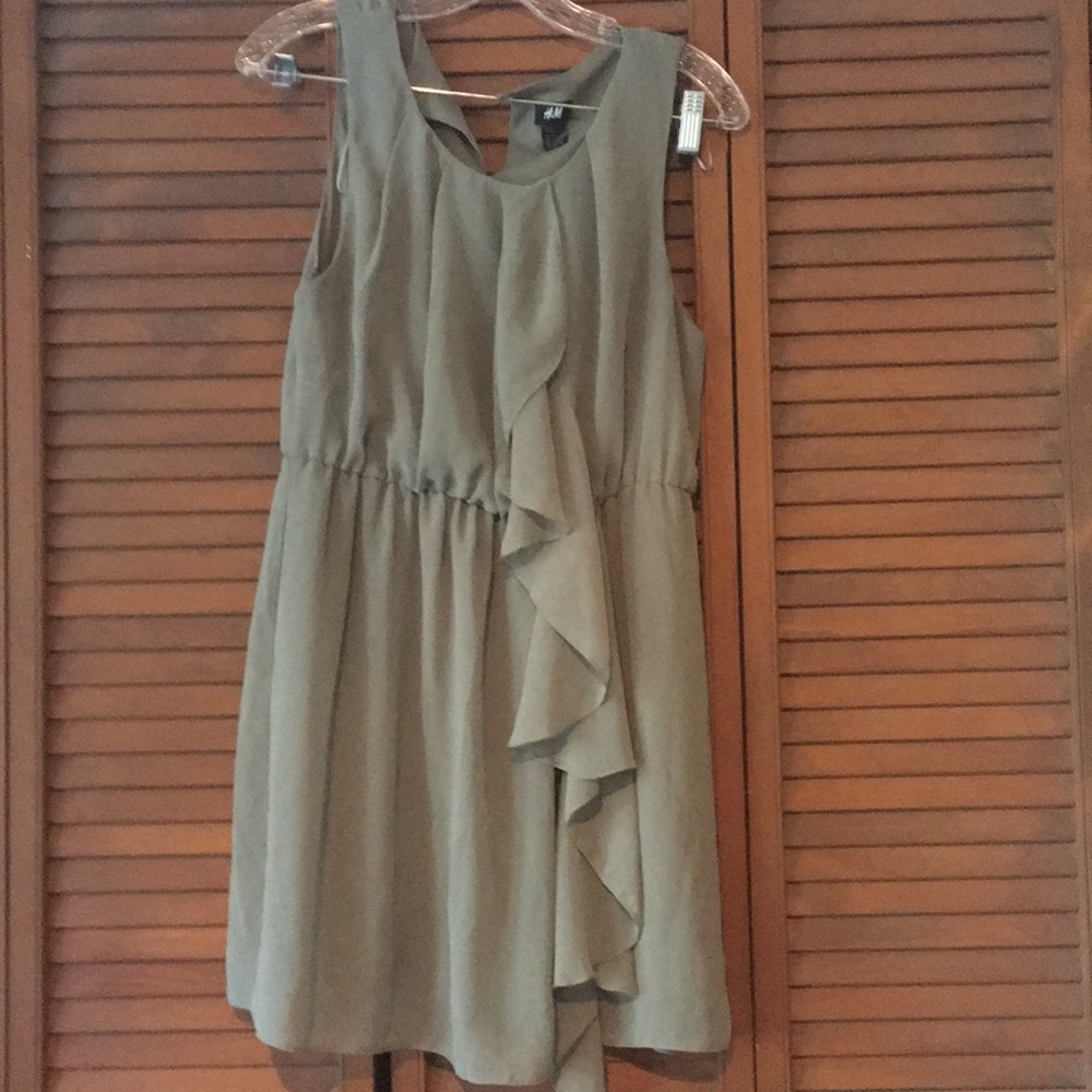 Olive green dress